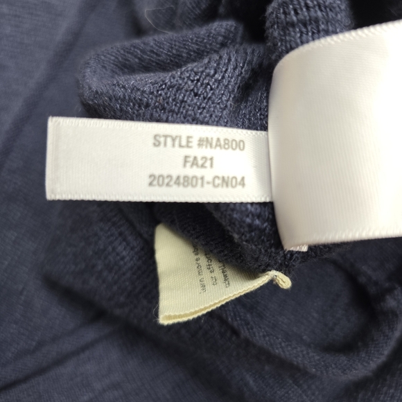 MADEWELL Womens S Striped Telluride Pullover Sweater - Quarter Sleeve Crop Fit - Picture 6 of 7